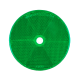 WHITEVISION 80mm GREEN REFLECTOR WITH CENTRAL FIXING HOLE