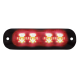 Code 3 12-24V Red 4 LED Surface Mount Warning Light (119 X 36 X 15mm) 
