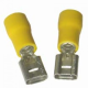 Yellow 9.5mm Female Blade Crimp Terminal (Pack Of 100)