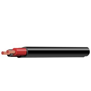3mm Red/Black Twin Sheath Cable (100m Roll)
