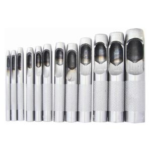 Kc 1/8" - 3/4" 12 Piece Hollow Wad Punch Set
