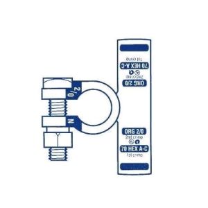 Quikcrimp Positive Twin Elbow Battery Terminal To Suit 0Bs Battery Cable (Pack Of 5) 