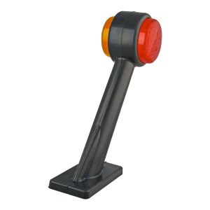 LED 12-24V Rh Red/Amber Stalk Style Clearance Light