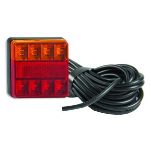 LED 12V Combination Tailight With 10m Tinned Cable 