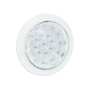LED 12V Recessed Stop/Tail Light With Clear Lens (130 X 42mm Round)