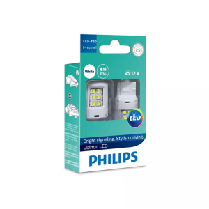 Philips Ultinon 12V 21/5W T20 6000K LED Wedge Globe (Blister Pack Of 2) 