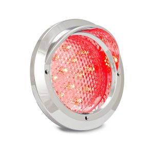 LED 12-24V Grommet Mounted Stop/Tail Light With Chrome Bezel 
