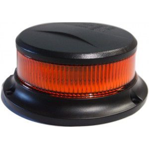 Q-LED 9-30V Amber LED Low Profile Beacon With 6 Flash Patterns 