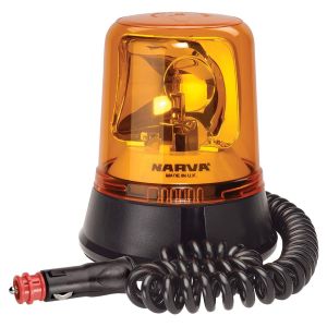 Narva Optimax 12-24V Amber Rotating Beacon With Magnetic Base