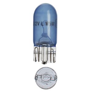 Narva Premium 12V 5W T-10mm Arctic Blue Wedge Globe (Blister Pack Of 2)