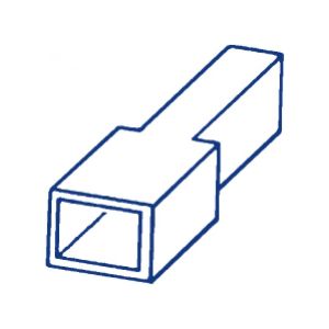 Quikcrimp 1 Pin Reverse Male Connector Housing (Pack Of 10) 