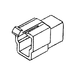 Quikcrimp 3 Pin Male Connector Housing (Pack Of 10) 