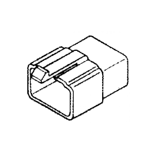 Quikcrimp 4 Pin Male Connector Housing (Pack Of 10) 