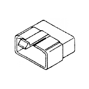 Quikcrimp 6 Pin Male Connector Housing (Pack Of 10) 