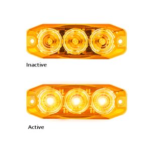 LED 12-24V Mini Rear Indicator Light (89 X 30 X 8mm) (Blister Pack Of 2) 