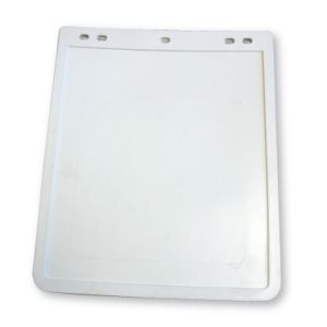 12" X 14" White PVC Mudflap  