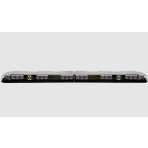 Ecco 12 Series 1.2m Amber Light Bar With Clear Lens & 4 LED Worklights 