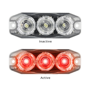 LED 12-24V Red Emergency Flashing Light (89 X 30 X 8mm) 