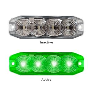 LED 12-24V Green Emergency Flashing Light (98 X 30 X 8mm) 
