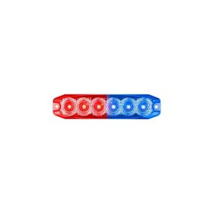 LED 12-24V Red/Blue Emergency Flashing Light (131 X 30 X 8mm) 