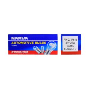 Narva Premium Long Life 24V 21W BA15S Globe