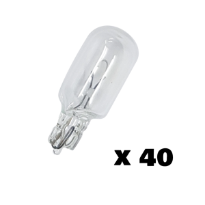 Philips 12V 5W T-10mm Wedge Globe (Trade Pack Of 40 Globes) 