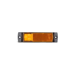 LED 12-24V Amber Marker Light With Reflector (130 X 32 X 17mm) 