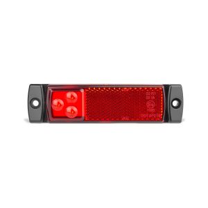 LED 12-24V Red Rear End Outline Marker Light With Reflector (130 X 32 X 17mm) 