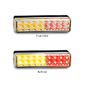 LED 12-24V Combination Tailight (135 X 38 X 24mm) (Blister Pack Of 2) 