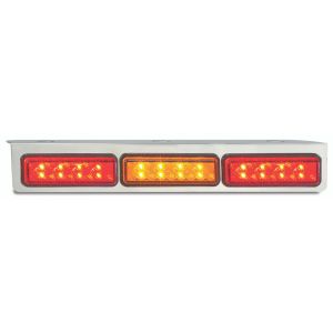 LED 12-24V Combination Tailight With Chrome Housing (470 X 70 X 20mm)
