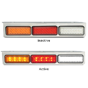 LED 12-24V Combination Tailight With Reverse Light In 90 Degree Mounting Bracket (Blister Pack Of 2) 