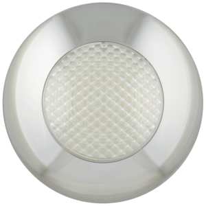 LED 12V Round Interior Light With Chrome Bezel (143 X 41mm Round)