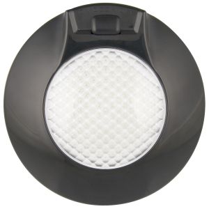 LED 24V Interior Light With Black Bezel And On/ Off/Door Switch (143mm X 40mm Round)