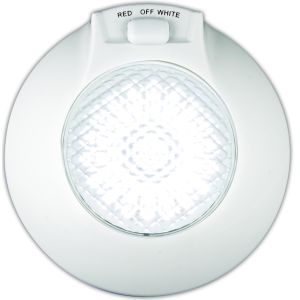 LED 12V White/Red Marine Interior Light With Switch