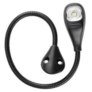 Narva 9-33V LED Reading Light With 400mm Flexible Arm And On/Off Lens Switch