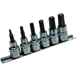 KC 6 Piece Af In-Hex 3/8" Drive Socket Set  