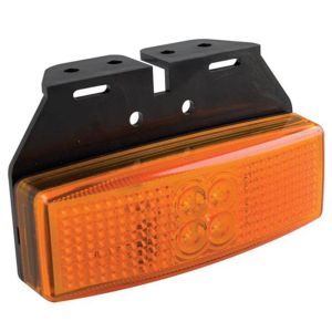LED 12-24V Amber Marker Light With Mounting Bracket (110 X 64 X 47mm)
