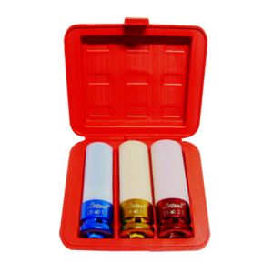 KC 3 Piece 1/2" Dive Thin Wall Deep Metric Impact Socket Set 