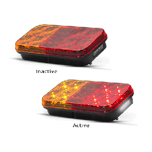 LED 12V Combination Tailight With Number Plate Light (Blister Pack Of 2) 