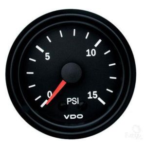 VDO 52mm 0-15 PSI Mechanical Turbo Boost Gauge  
