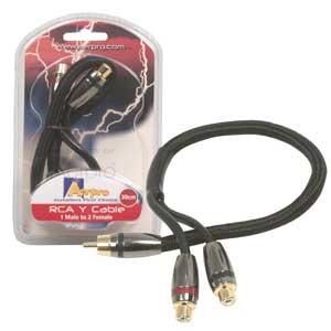 Aerpro 1m/2F 30Cm Rca Y Cable  