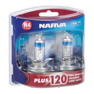 Narva 12V 60/55W +120% H4 QH Globe (Blister Pack Of 2) 