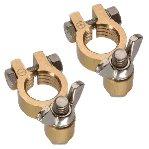 Projecta Positive Forged Brass Wing Nut Style Battery Terminal (Pack Of 10) 