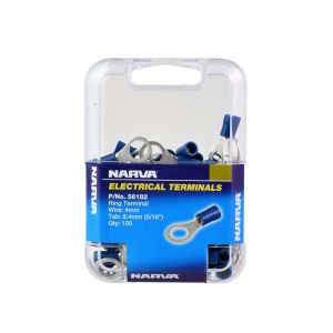 Narva Blue 8mm Eye Crimp Terminal (Pack Of 100)  