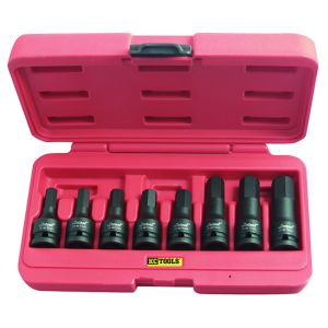 KC 8 Piece 1/2" Drive Metric In - Hex Impact Socket Set