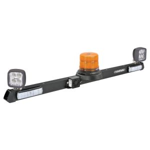 Narva 1.2m Mine Bar With 12-24V LED Beacon, 10-30V Combination Tail, Rev & Worklights & 97dB Reverse Alarm