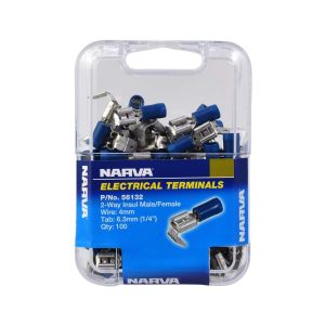 Narva  Blue Piggy Back Crimp Terminal (Pack Of 100 ) 
