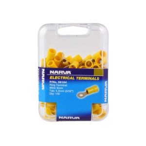 Narva Ring Terminal Yell. 4.3mm (100  