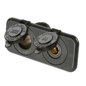 Narva Heavy Duty Flush Mount Twin Accessory/ Merit Socket (Blister Pack Of 1) 