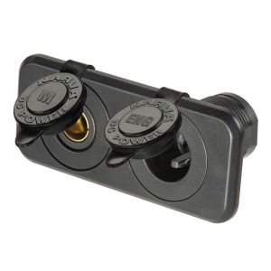 Narva Heavy Duty Flush Mount Twin Merit/Engel Type Sockets (Blister Pack Of 1) 